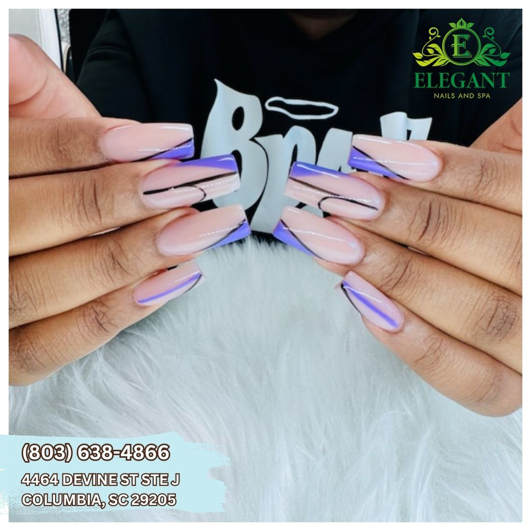 Elegant Nails & Spa nail work in Columbia, South Carolina